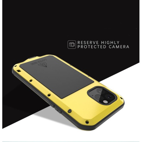 Ударопрочный чехол Love Mei Powerful для iPhone 11 Pro Yellow
