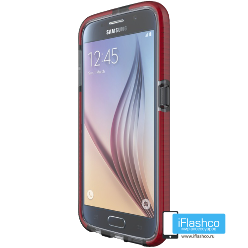Чехол tech21 Evo Check для Samsung Galaxy S6 SMOKEY/RED