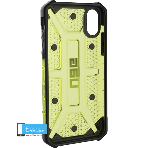 Чехол Urban Armor Gear Plasma Citron для iPhone X/Xs зеленый прозрачный