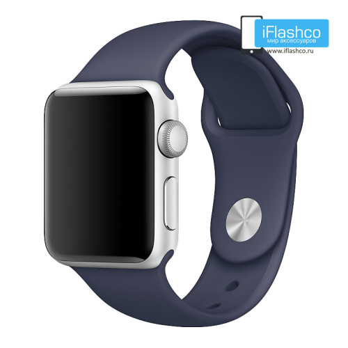 Силиконовый ремешок Apple Sport Band Midnight Blue 38 - 40 - 41 мм