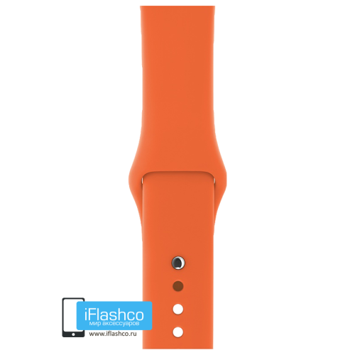 Силиконовый ремешок Apple Sport Band Spicy Orange 42/44/45/49 мм