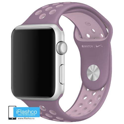 Силиконовый ремешок Nike Sport Band Violet Dust/Plum Fog 42/44/45/49 мм