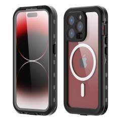 Ударопрочный и водонепроницаемый чехол Redpepper Dot+ Black для iPhone 15 Pro черный