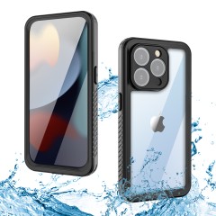 Ударопрочный и водонепроницаемый чехол Shellbox FS Black для iPhone 15 Pro черный