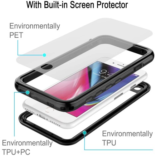 Чехол водонепроницаемый Shellbox для iPhone 7 / 8 / SE 2020 / SE 2022 Black