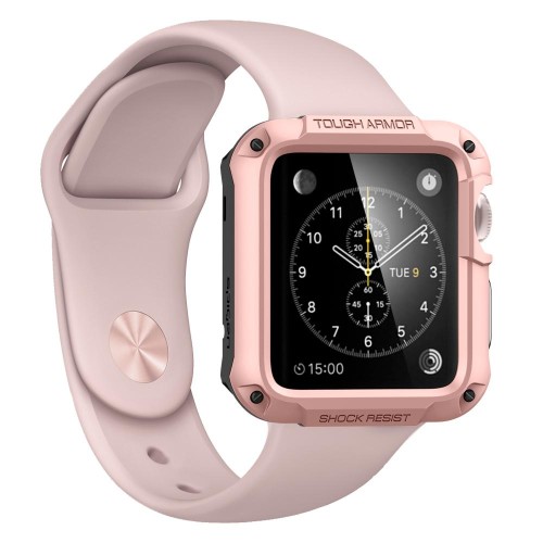 Чехол Spigen Tough Armor Case для Apple Watch Series SE / 6 / 5 / 4 (44 мм) Rose Gold