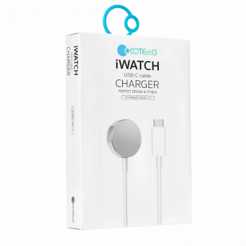Кабель COTEetCI USB Type-C Magnetic Charging для Apple Watch с магнитным креплением