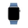 Кожаный ремешок Apple Leather Loop Cornflower для Apple Watch 42/44/45/49 мм голубой