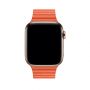 Кожаный ремешок Apple Leather Loop Sunset для Apple Watch 42/44/45/49 мм оранжевый