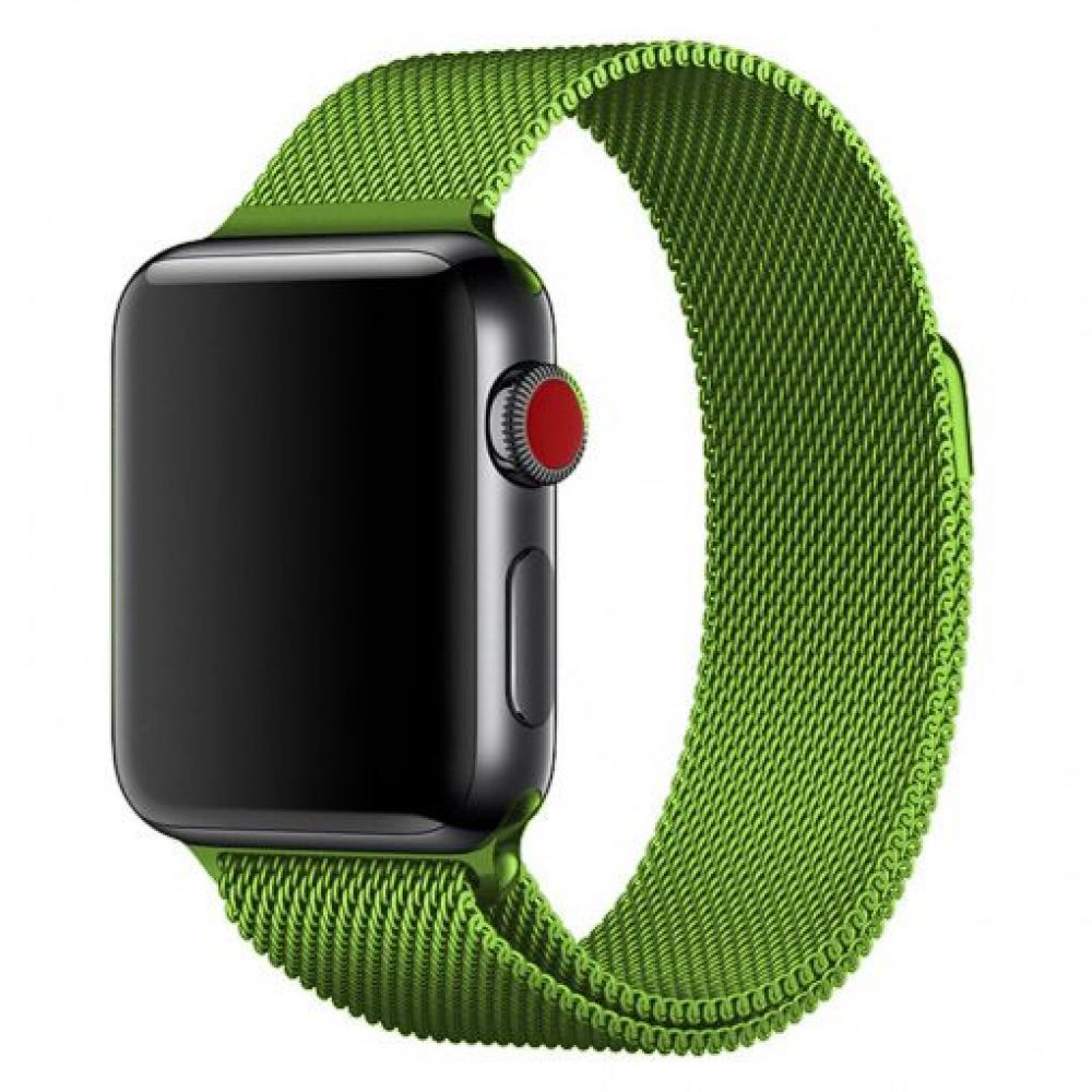 Apple Green Milanese Loop Apple Watch 42 44 45 49 iFlashco