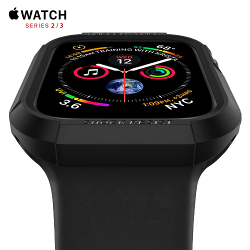 Чехол Spigen Rugged Armor Case для Apple Watch 38 мм Black