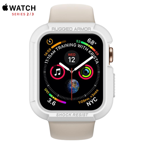 Чехол Spigen Rugged Armor Case для Apple Watch 38 мм White