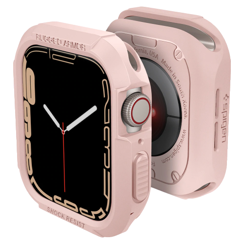 Чехол Spigen Rugged Armor Case для Apple Watch Series 7 / SE / 6 / 5 / 4 (41mm/40mm) Rose Gold