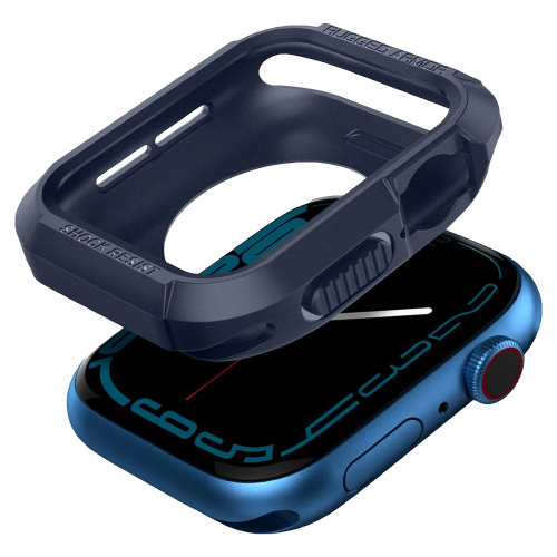 Чехол Spigen Rugged Armor Case для Apple Watch Series 7 / SE / 6 / 5 / 4 (45мм/44мм) Navy Blue