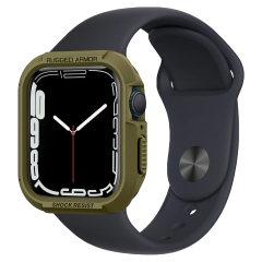 Чехол Spigen Rugged Armor Case для Apple Watch Series 7 / SE / 6 / 5 / 4 (45мм/44мм) Olive Green