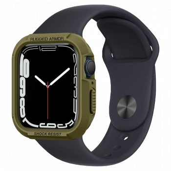 Чехол Spigen Rugged Armor Case для Apple Watch Series 7 / SE / 6 / 5 / 4 (45мм/44мм) Olive Green