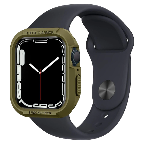 Чехол Spigen Rugged Armor Case для Apple Watch Series 7 / SE / 6 / 5 / 4 (45мм/44мм) Olive Green