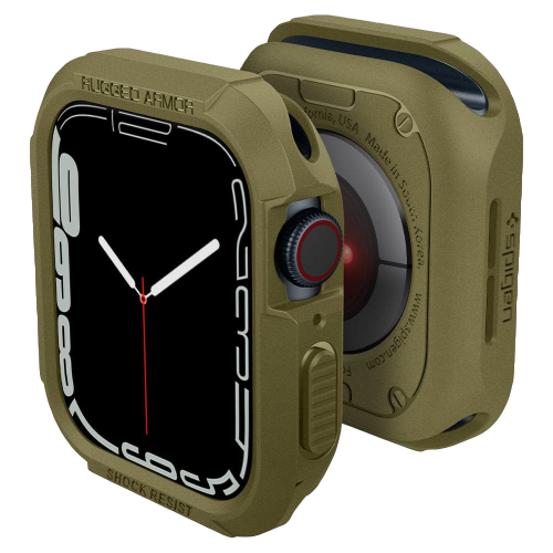 Чехол Spigen Rugged Armor Case для Apple Watch Series 7 / SE / 6 / 5 / 4 (45мм/44мм) Olive Green