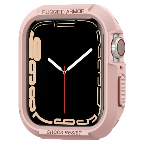 Чехол Spigen Rugged Armor Case для Apple Watch Series 7 / SE / 6 / 5 / 4 (45мм/44мм) Rose Gold