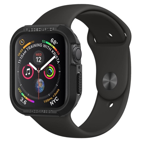 Чехол Spigen Rugged Armor Case для Apple Watch Series 7 / SE / 6 / 5 / 4 (45мм/44мм) Black