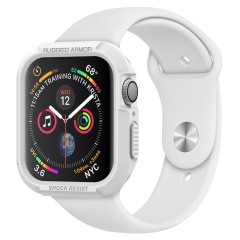 Чехол Spigen Rugged Armor Case для Apple Watch Series 7 / SE / 6 / 5 / 4 (45мм/44мм) White