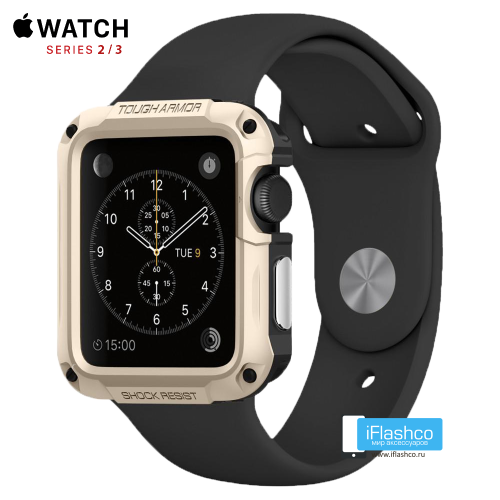Чехол Spigen Tough Armor Case для Apple Watch 42 мм Champagne Gold