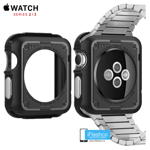 Чехол Spigen Tough Armor Case для Apple Watch 38 мм Gunmetal