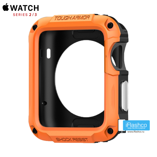 Чехол Spigen Tough Armor Case для Apple Watch 42 мм Orange