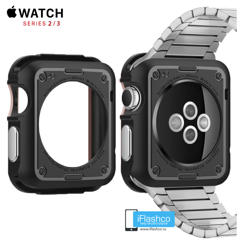 Чехол Spigen Tough Armor Case для Apple Watch 42 мм Rose Gold