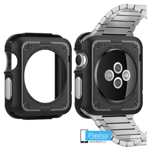 Чехол Spigen Tough Armor Case для Apple Watch Series SE / 6 / 5 / 4 (40 мм) Gunmetal