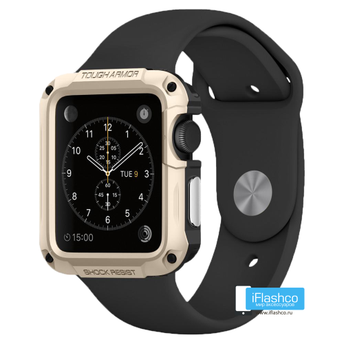 Чехол Spigen Tough Armor Case для Apple Watch Series SE / 6 / 5 / 4 (40 мм) Champagne Gold