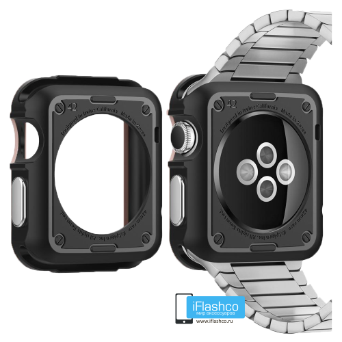 Чехол Spigen Tough Armor Case для Apple Watch Series SE / 6 / 5 / 4 (40 мм) Rose Gold