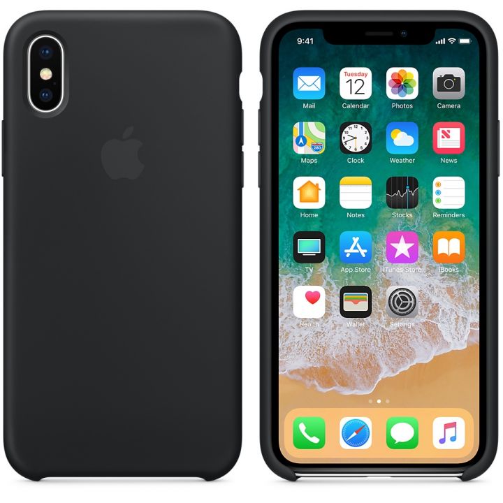 Чехол Apple Silicone Case для iPhone X/Xs Black