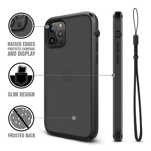 Ударопрочный чехол Catalyst Influence Series Stealth Black для iPhone 12 / iPhone 12 Pro