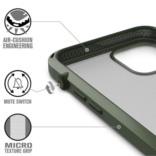Ударопрочный чехол Catalyst Influence Series Army Green для iPhone 12 / iPhone 12 Pro
