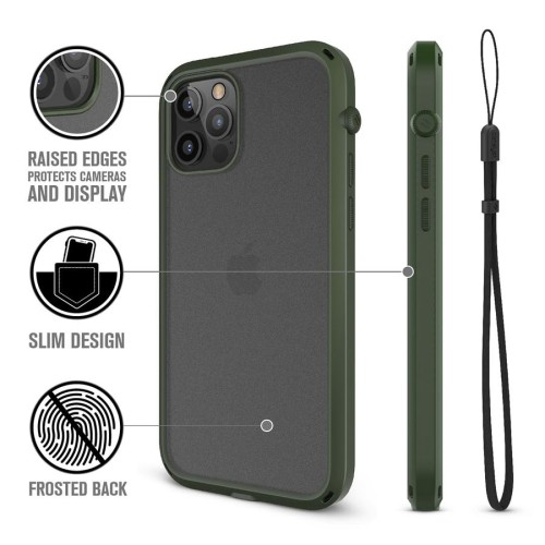 Ударопрочный чехол Catalyst Influence Series Army Green для iPhone 12 / iPhone 12 Pro