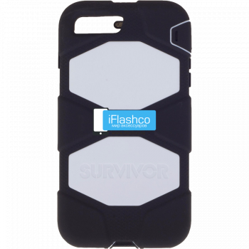 Чехол Griffin Survivor для iPhone 7 Plus / 8 Plus черный с белым