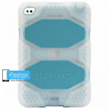 Чехол Griffin Survivor All-Terrain Clear Blue для iPad Air 2 голубой прозрачный