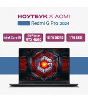 16" Ноутбук Redmi G Pro 2024 (Intel Core i9-14900HX, 16Gb DDR5, 1Tb SSD, NVIDIA GeForce RTX 4060, Windows 11 Home лицензия), русская клавиатура, Black (модель JYU4564CN)