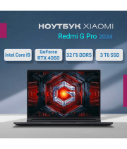 16" Ноутбук Redmi G Pro 2024 (Intel Core i9-14900HX, 32Gb DDR5, 3Tb SSD, NVIDIA GeForce RTX 4060, Windows 11 Home лицензия), русская клавиатура, Black (модель JYU4564CN)