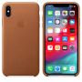 Чехол Apple Leather Case Saddle Brown для iPhone XS Max