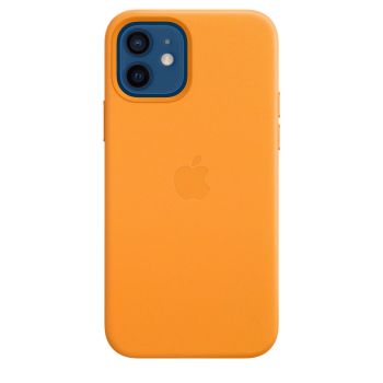 Чехол Apple Leather Case with MagSafe California Poppy для iPhone 12 / 12 Pro