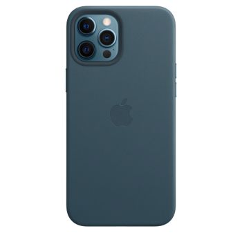 Чехол Apple Leather Case with MagSafe Baltic Blue для iPhone 12 Pro Max