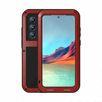 Чехол Love Mei Powerful для Samsung Galaxy S22 Ultra Red красный