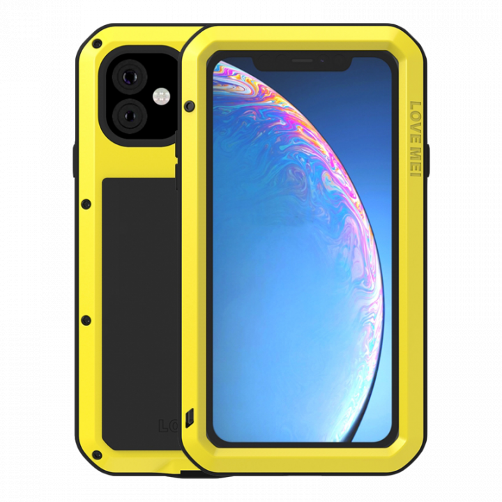 Ударопрочный чехол Love Mei Powerful для iPhone 11 Yellow