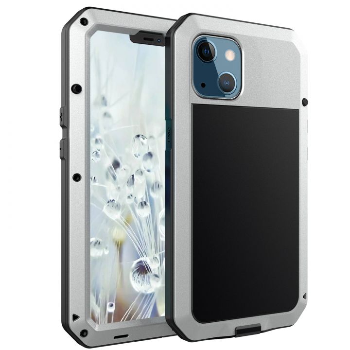 Ударопрочный чехол Lunatik Taktik Extreme Silver для iPhone 13