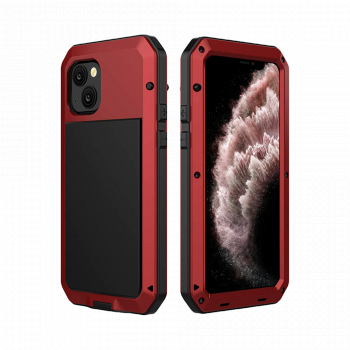 Ударопрочный чехол Lunatik Taktik Extreme Satin Red для iPhone 13 mini