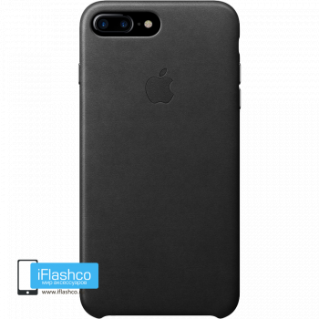 Чехол Apple Leather Case Black для iPhone 7 Plus / 8 Plus черный