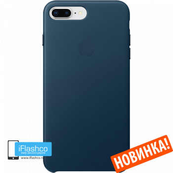 Чехол Apple Leather Case Cosmos Blue для iPhone 7 Plus / 8 Plus