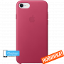 Чехол Apple Leather Case Pink Fuchsia для iPhone 7 / 8 / SE розовый